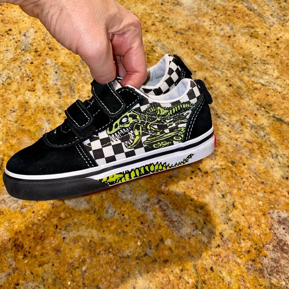 Vans Dinosaur Velcro Toddler Shoes